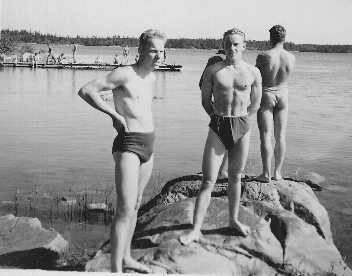 Ejnar på Väddö sommaren 1952